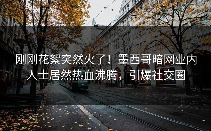 刚刚花絮突然火了！墨西哥暗网业内人士居然热血沸腾，引爆社交圈